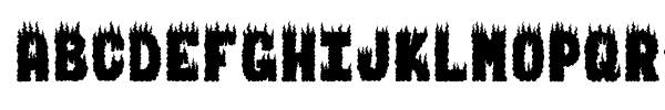 Burning Man font preview
